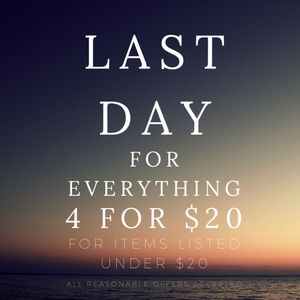 !LAST DAY FOR EVERYTHING IN CLOSEST! Moving 11/07